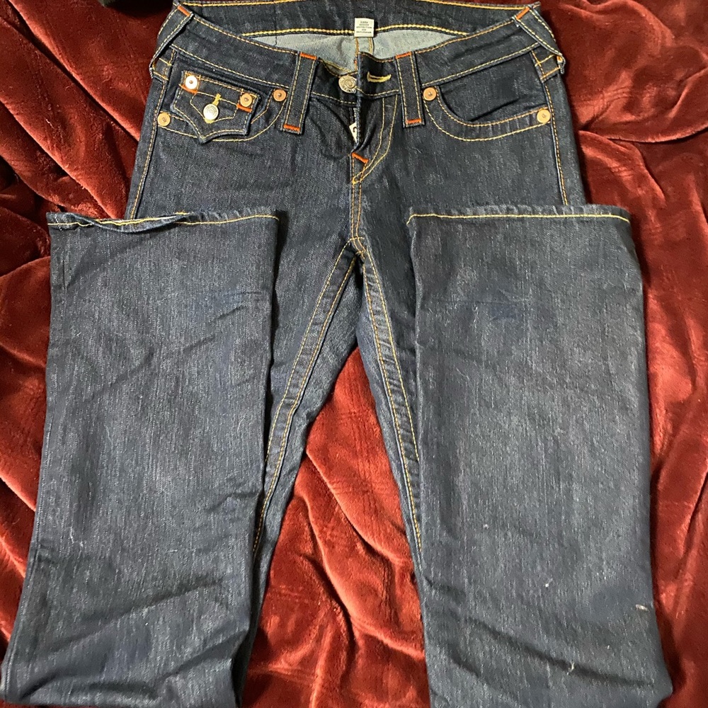 True Religion dark wash bootcut jeans